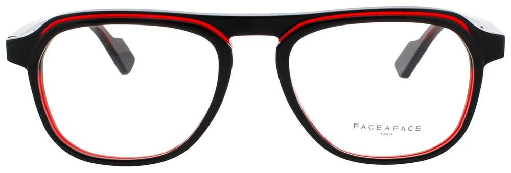 Face A Face Eyeglasses Frames Cloud 1 Col. 1737 Black/Red 53mm New Authentic